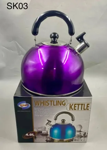 4L coloured whistling kettle