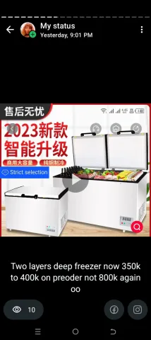 Double sided freezer