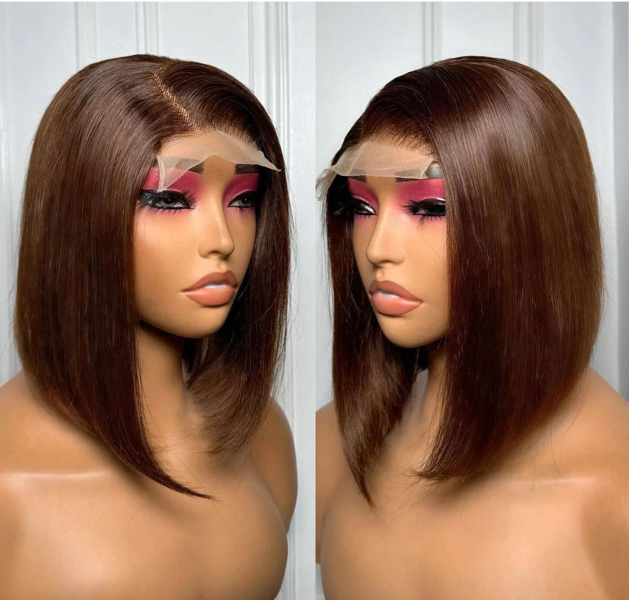 Full closure 💯 human hair bob
